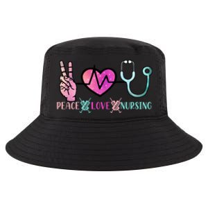 Peace Love Nursing Gift Cool Comfort Performance Bucket Hat