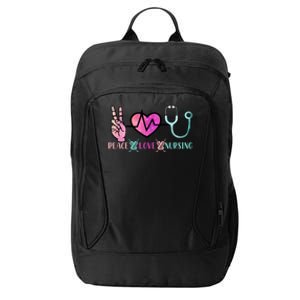 Peace Love Nursing Gift City Backpack