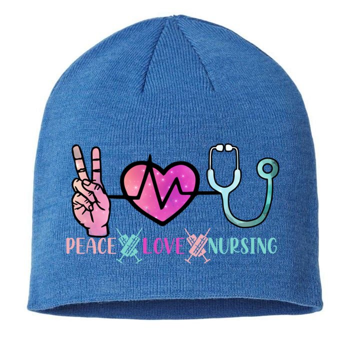 Peace Love Nursing Gift Sustainable Beanie