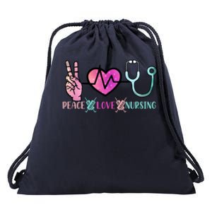 Peace Love Nursing Gift Drawstring Bag