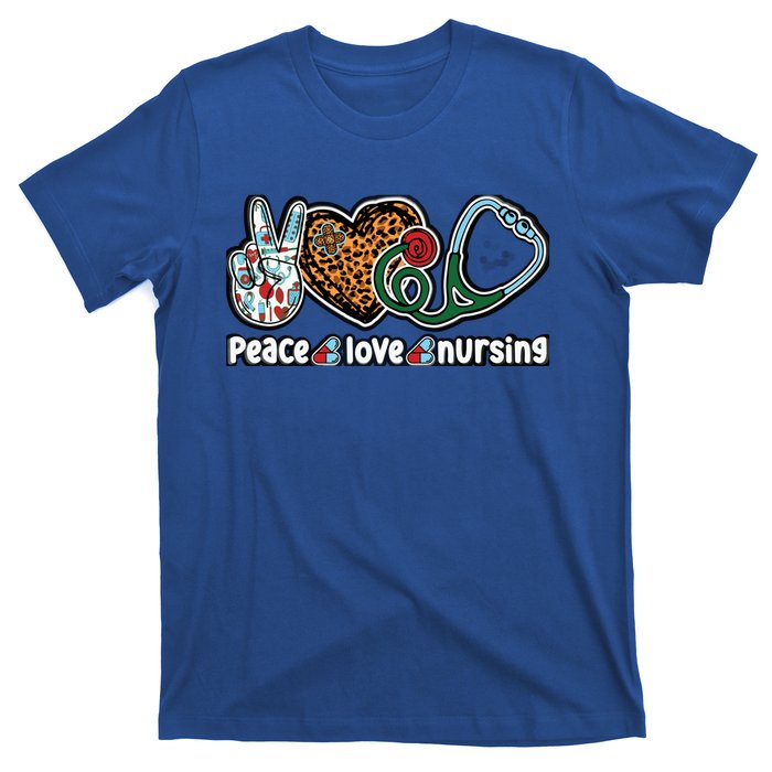 Peace Love Nursing Meaningful Gift T-Shirt