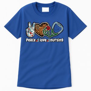 Peace Love Nursing Meaningful Gift Tall T-Shirt