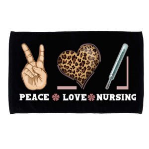 Peace Love Nursing Gift Microfiber Hand Towel