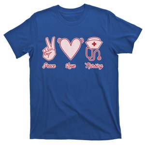 Peace Love Nursing Valentine Gift T-Shirt