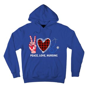 Peace Love Nursing Nurse Front Line Awareness Cool Gift Hoodie