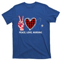 Peace Love Nursing Nurse Front Line Awareness Cool Gift T-Shirt