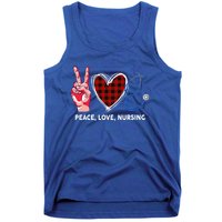 Peace Love Nursing Nurse Front Line Awareness Cool Gift Tank Top