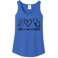 Peace Love Nursing Nurse Appreciation Nursing Gift Ladies Essential Tank