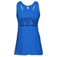 Peace Love Nursing Nurse Appreciation Nursing Gift Ladies Essential Flowy Tank