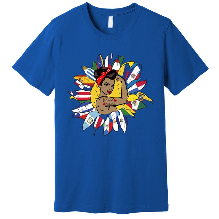 Proud Latina National Hispanic Heritage Month Feminism Gift Premium T-Shirt