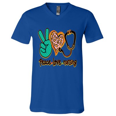 Peace Love Nursing! A Great Meme And A Great Gift! Gift V-Neck T-Shirt