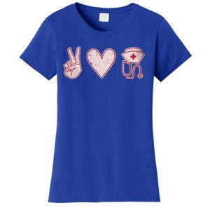 Peace Love Nursing Distressed Gift Women's T-Shirt