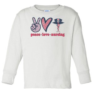 Peace Love Nursing Toddler Long Sleeve Shirt