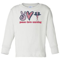 Peace Love Nursing Toddler Long Sleeve Shirt