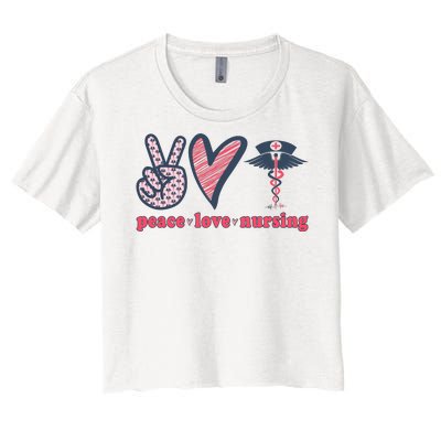 Peace Love Nursing Women's Crop Top Tee