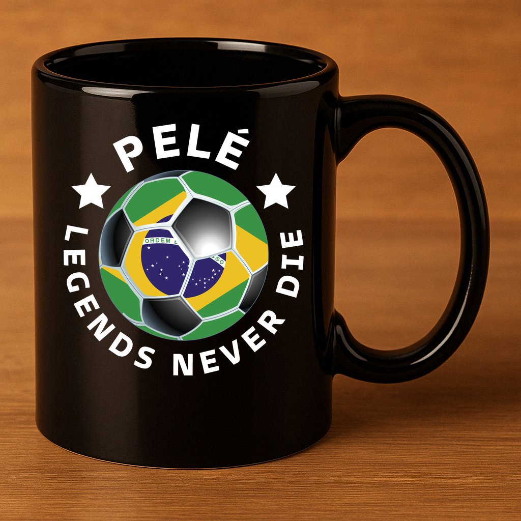 Pele | Legends Never Die | Pelé 11oz C Handle Ceramic Mug