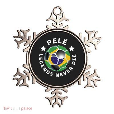 Pele | Legends Never Die | Pelé Metallic Star Ornament