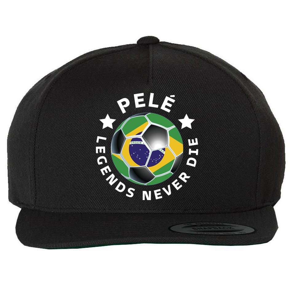 Pele | Legends Never Die | Pelé Wool Snapback Cap