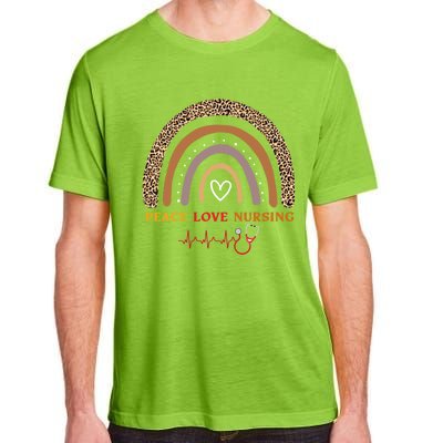 Peace Love Nursing Nurse Life Gift Adult ChromaSoft Performance T-Shirt