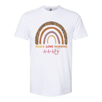 Peace Love Nursing Nurse Life Gift Softstyle® CVC T-Shirt