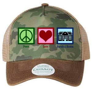 Peace Love Nursing Homes Gift Legacy Tie Dye Trucker Hat