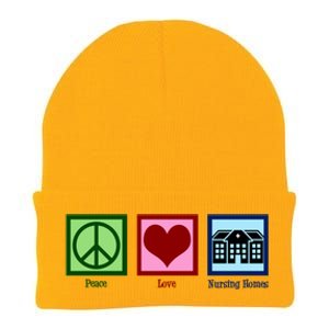 Peace Love Nursing Homes Gift Knit Cap Winter Beanie