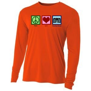 Peace Love Nursing Homes Gift Cooling Performance Long Sleeve Crew