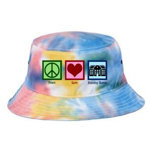 Peace Love Nursing Homes Gift Tie Dye Newport Bucket Hat