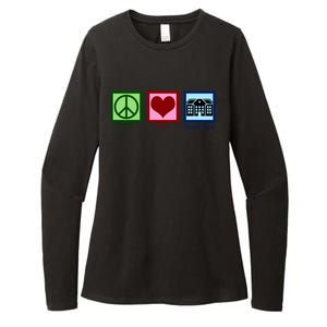 Peace Love Nursing Homes Gift Womens CVC Long Sleeve Shirt