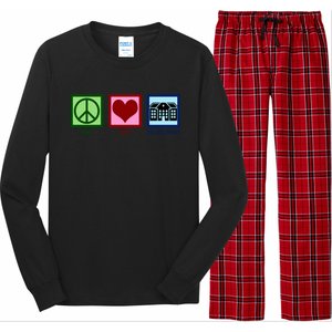 Peace Love Nursing Homes Gift Long Sleeve Pajama Set