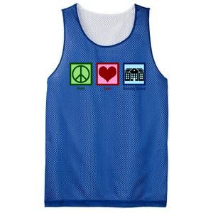 Peace Love Nursing Homes Gift Mesh Reversible Basketball Jersey Tank