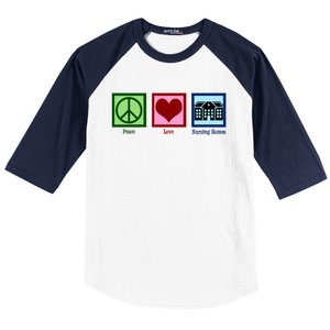 Peace Love Nursing Homes Gift Baseball Sleeve Shirt