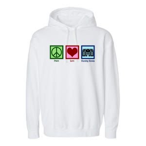 Peace Love Nursing Homes Gift Garment-Dyed Fleece Hoodie