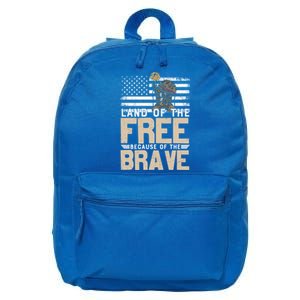 Patriot Land Of The Free Because Of The Brave Gift 16 in Basic Backpack