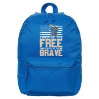 Patriot Land Of The Free Because Of The Brave Gift 16 in Basic Backpack