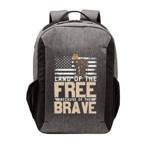 Patriot Land Of The Free Because Of The Brave Gift Vector Backpack