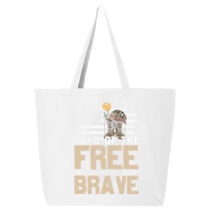 Patriot Land Of The Free Because Of The Brave Gift 25L Jumbo Tote