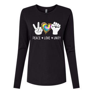 Peace Love Orange Unity Day Anti Bullying Womens Cotton Relaxed Long Sleeve T-Shirt