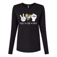 Peace Love Orange Unity Day Anti Bullying Womens Cotton Relaxed Long Sleeve T-Shirt