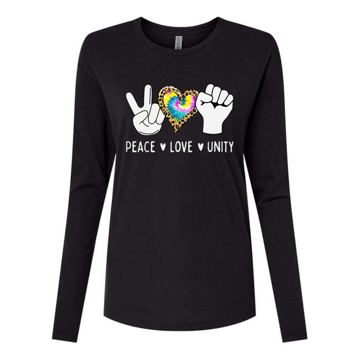 Peace Love Orange Unity Day Anti Bullying Womens Cotton Relaxed Long Sleeve T-Shirt