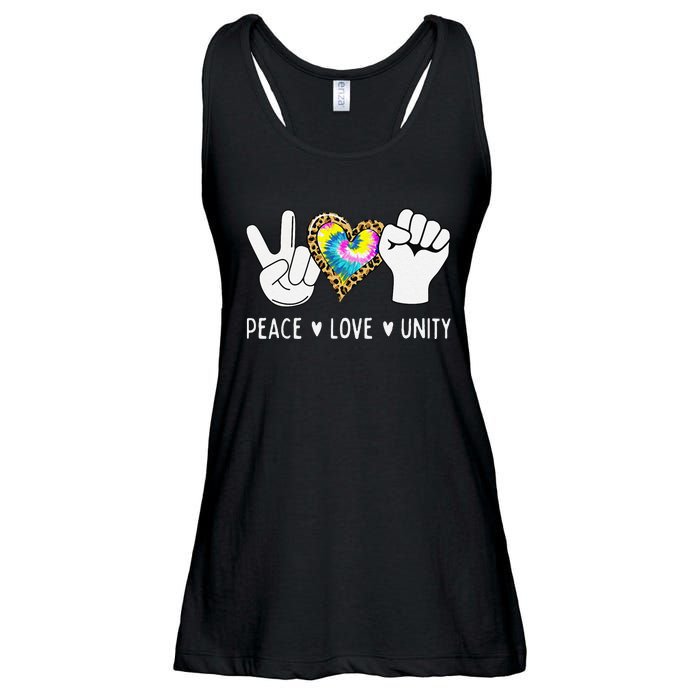 Peace Love Orange Unity Day Anti Bullying Ladies Essential Flowy Tank