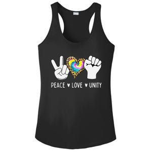 Peace Love Orange Unity Day Anti Bullying Ladies PosiCharge Competitor Racerback Tank