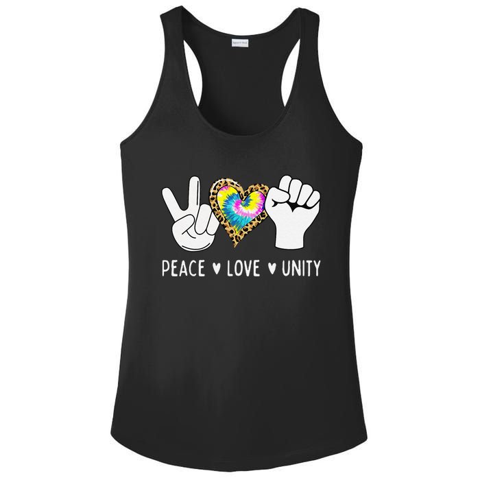 Peace Love Orange Unity Day Anti Bullying Ladies PosiCharge Competitor Racerback Tank