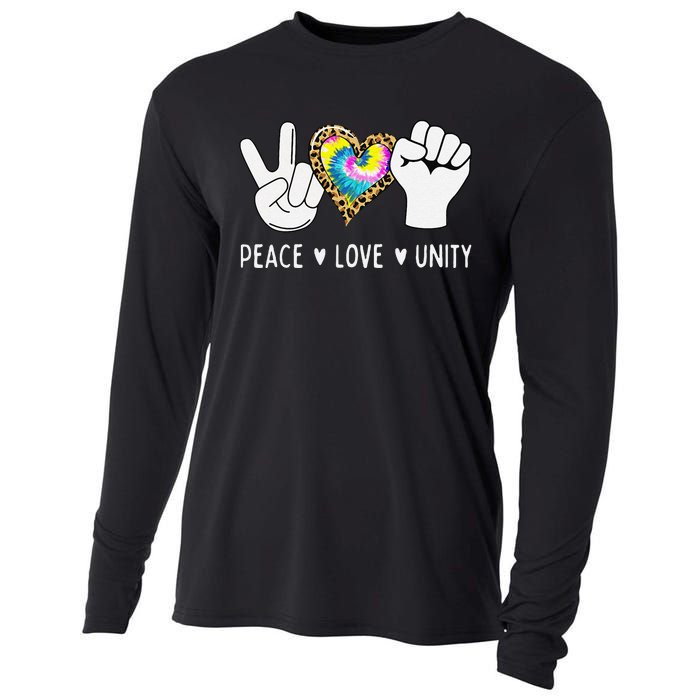 Peace Love Orange Unity Day Anti Bullying Cooling Performance Long Sleeve Crew