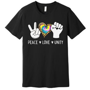 Peace Love Orange Unity Day Anti Bullying Premium T-Shirt