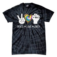 Peace Love Orange Unity Day Anti Bullying Tie-Dye T-Shirt