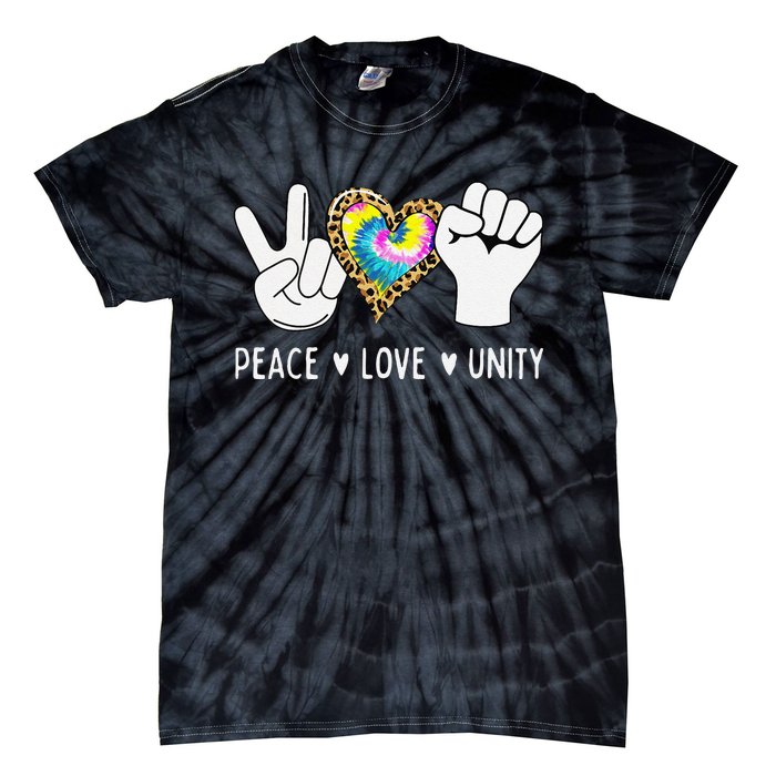 Peace Love Orange Unity Day Anti Bullying Tie-Dye T-Shirt