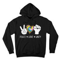 Peace Love Orange Unity Day Anti Bullying Tall Hoodie