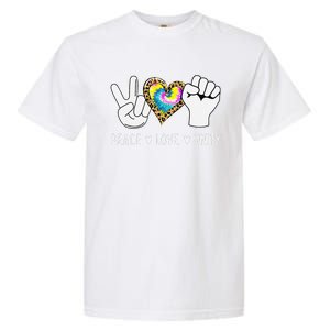 Peace Love Orange Unity Day Anti Bullying Garment-Dyed Heavyweight T-Shirt