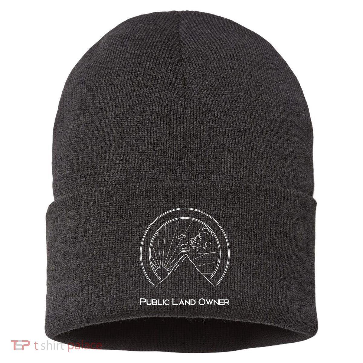 Public Land Owner Mountain Climber Hiking Gift Sustainable Knit Beanie